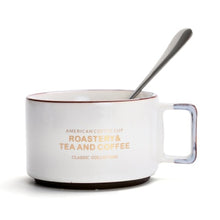 Load image into Gallery viewer, Creative American Style Coffee Cups With Spoon Continental Tea Set