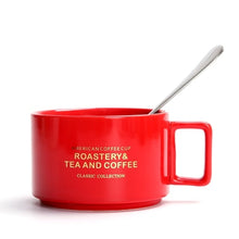Load image into Gallery viewer, Creative American Style Coffee Cups With Spoon Continental Tea Set
