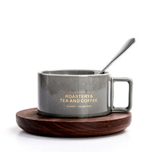 Load image into Gallery viewer, Creative American Style Coffee Cups With Spoon Continental Tea Set