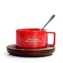 Load image into Gallery viewer, Creative American Style Coffee Cups With Spoon Continental Tea Set