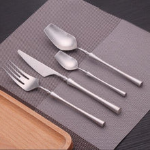 Load image into Gallery viewer, 8pcs/lot Gold Portable Cutlery Stainless Steel Table Knife Spoon Fork Set