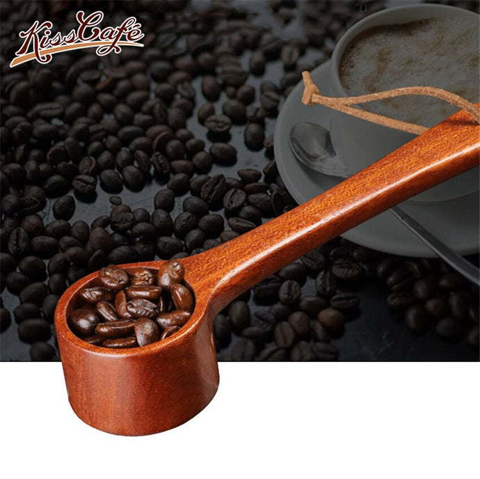1Pcs Natural Wood Coffee beans Spoons Scoop