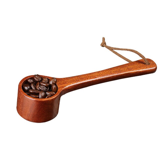 1Pcs Natural Wood Coffee beans Spoons Scoop