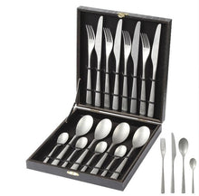 Load image into Gallery viewer, 24 Pcs/set Golden Making old Cutlery Dinner Table Sets